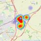 Country Properties - Baldock listings heatmap