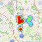 Country Properties - Flitwick listings heatmap