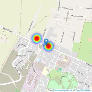 Countryside Homes Home Counties East listings heatmap