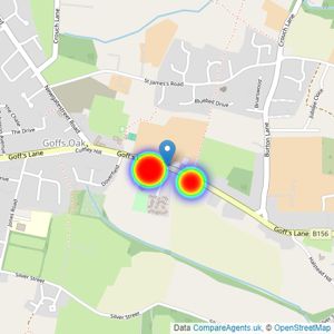 Countryside Homes Home Counties North listings heatmap