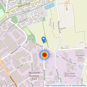 Countryside Homes Home Counties North listings heatmap