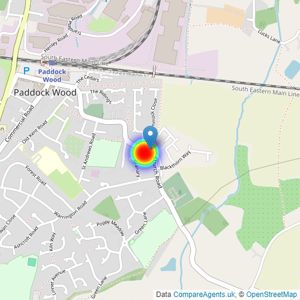 Countryside Homes Home Counties South listings heatmap