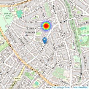 Countryside Homes London North listings heatmap