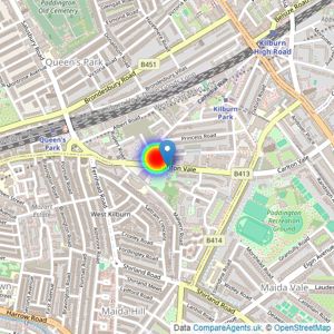 Countryside Homes London North listings heatmap