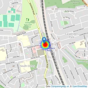 Countryside Homes London West listings heatmap