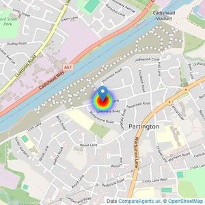 Countryside Homes Merseyside & Cheshire West listings heatmap