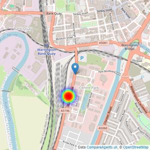 Countryside Homes Merseyside & Cheshire West listings heatmap