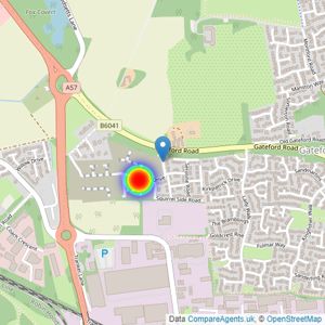 Countryside Homes North East Midlands listings heatmap