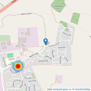 Countryside Homes North East Midlands listings heatmap