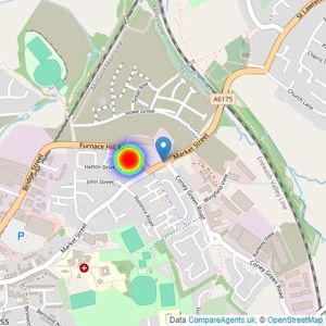 Countryside Homes North East Midlands listings heatmap