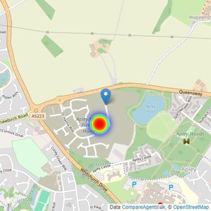 Countryside Homes North West Midlands listings heatmap