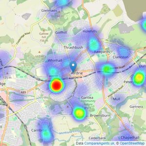 Countrywide - Airdrie listings heatmap