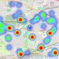 Countrywide - Baillieston listings heatmap