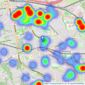 Countrywide - Burnside listings heatmap