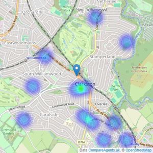 Countrywide - Clarkston listings heatmap