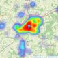 Courtney Green - Horsham listings heatmap