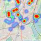 Cousins Estate Agents - South Tottenham listings heatmap