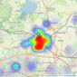 Cowling & Payne - Wickford listings heatmap