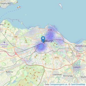 Cox & Co - Edinburgh listings heatmap