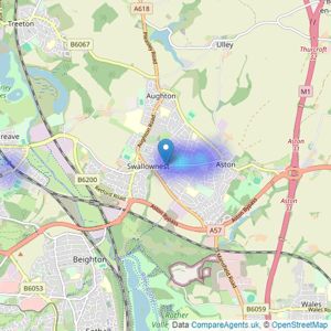 Crapper & Haigh - Sheffield listings heatmap