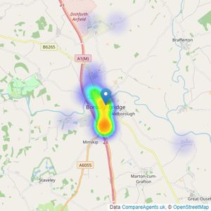 Craven Holmes Estate Agents - Boroughbridge listings heatmap