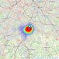 Cray & Norton Estate Agents - Croydon listings heatmap