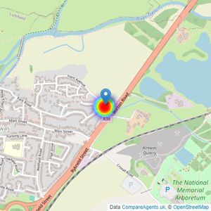 Crest Nicholson listings heatmap