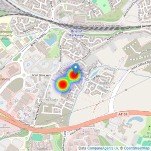 Crest Nicholson listings heatmap