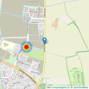 Crest Nicholson listings heatmap