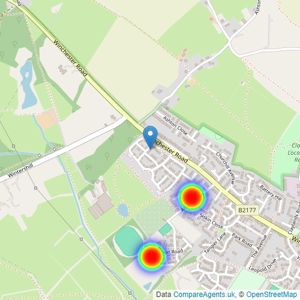 Crest Nicholson listings heatmap