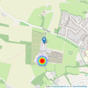 Crest Nicholson listings heatmap