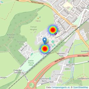 Crest Nicholson listings heatmap