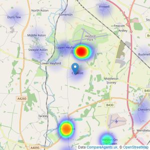 Cridland & Co - Caulcott listings heatmap