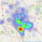 Critchlow Estate Agents - Newcastle-under-Lyme listings heatmap