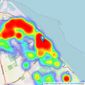 Crofts Estate Agents - Cleethorpes listings heatmap