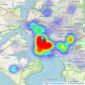 Cross Keys Estate Agents Ltd - Plymouth listings heatmap