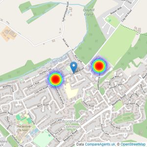 Croudace Homes listings heatmap