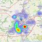 Crown Estate & Letting Agents - Blackburn listings heatmap