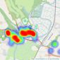 Cubitt & West - Arundel listings heatmap