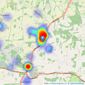 Cubitt & West - Ashington listings heatmap