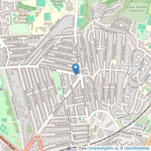 Cubitt & West - Brighton (Lewes Rd) listings heatmap