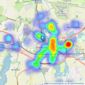 Cubitt & West - Chichester listings heatmap