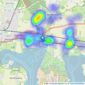 Cubitt & West - Emsworth listings heatmap