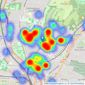 Cubitt & West - Fiveways (Brighton) listings heatmap