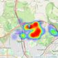 Cubitt & West - Patcham listings heatmap