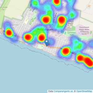 Cubitt & West - Peacehaven listings heatmap