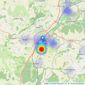 Cubitt & West - Petersfield listings heatmap