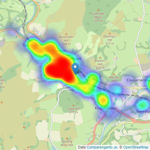 Cullen Kilshaw - Galashiels listings heatmap