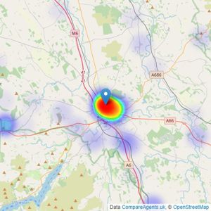 Cumbrian Properties - Penrith listings heatmap