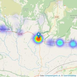 Cundalls - Pickering listings heatmap